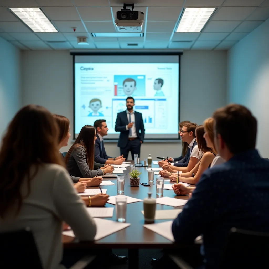 Unternehmensbetrugsprävention: Schulungsworkshop mit Teilnehmern.